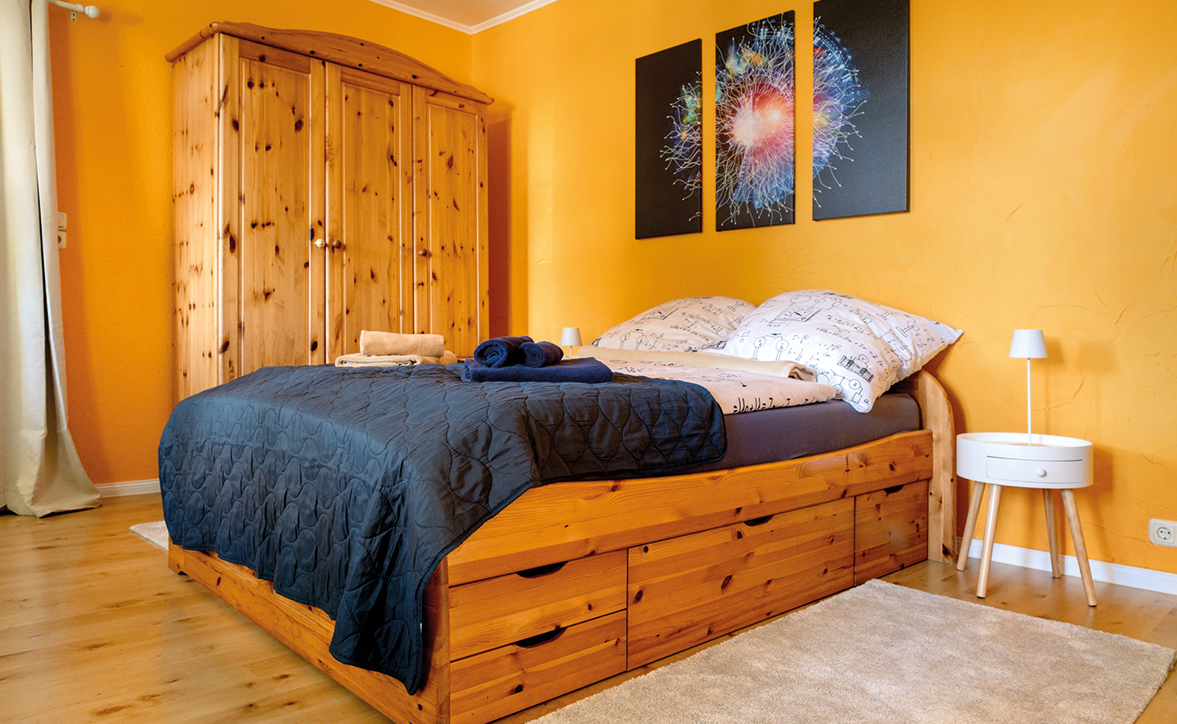 Schlafzimmerblick vom Landhaus in Stolpe