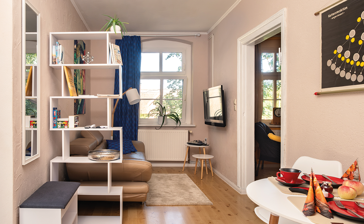 Wohnzimmer der Wohnung